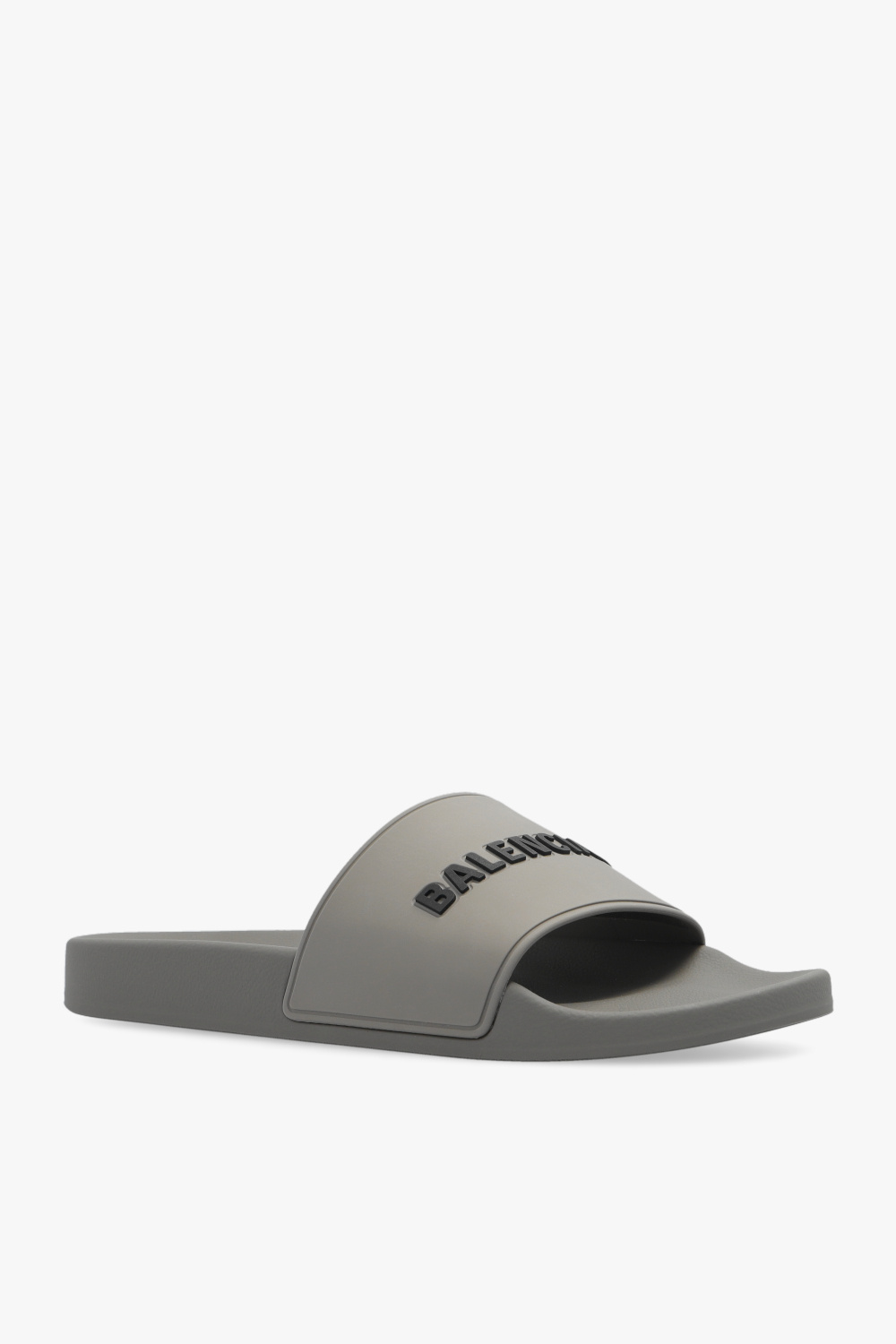 Grey balenciaga hot sale slides